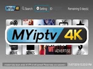 MyIptv4K 1 Year / 6 Month / 3 Month