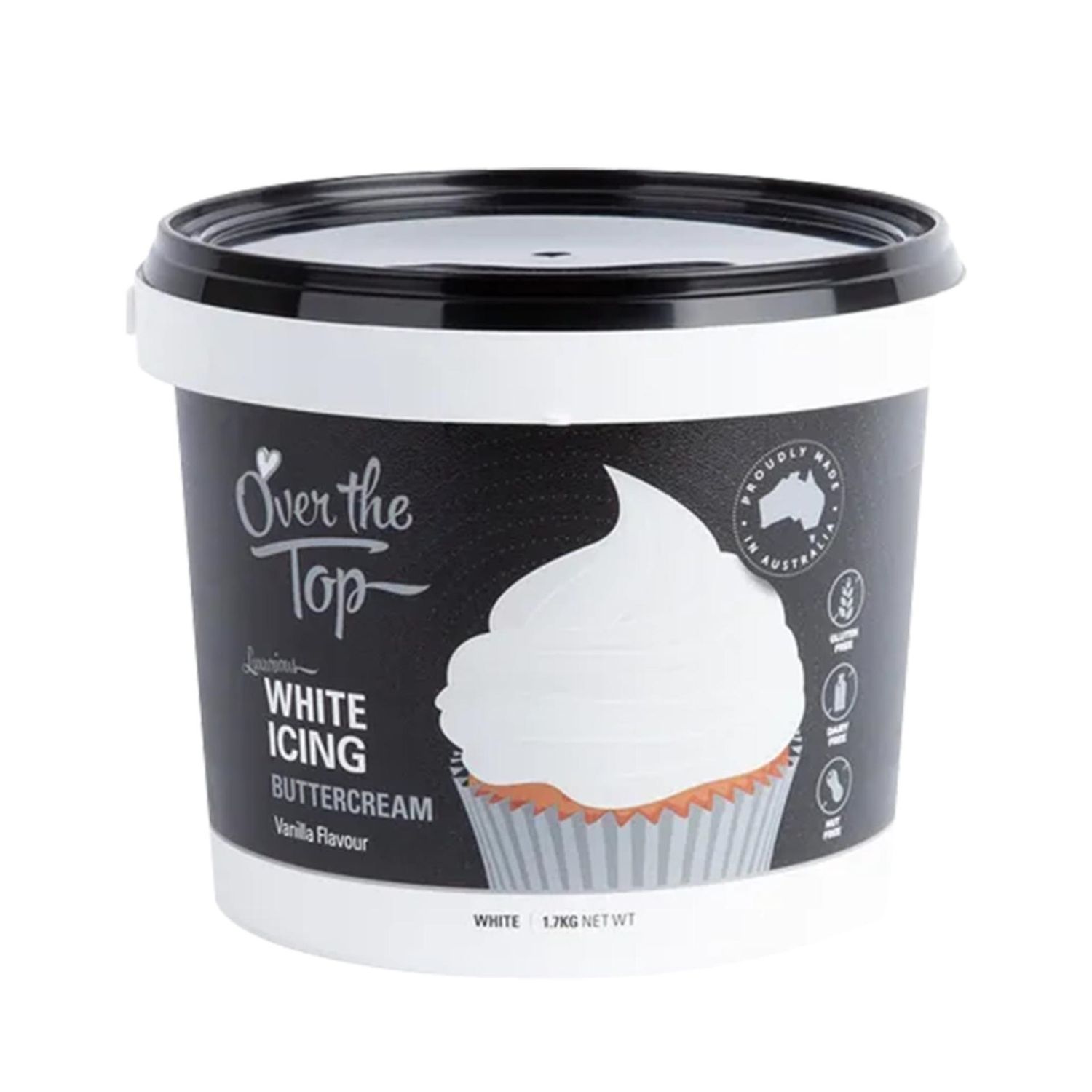 white buttercream tub