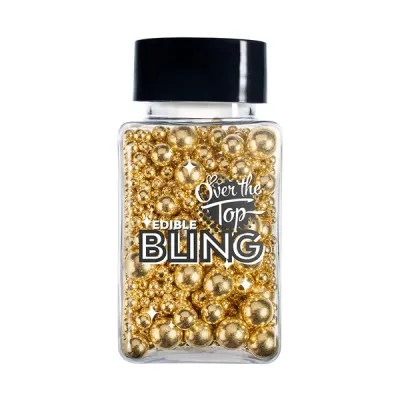 metallic gold pearls medley sprinkles
