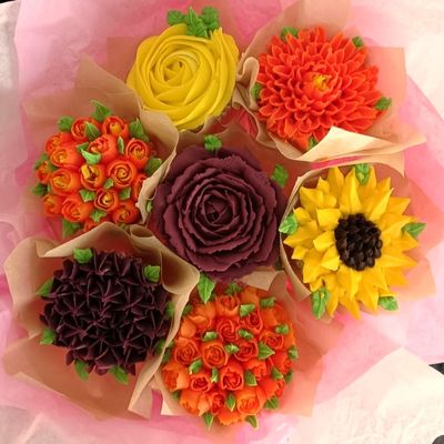 Cupcake Flower Bouquet
