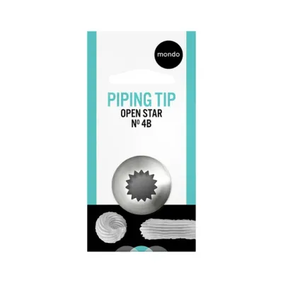 piping tip open star 4B