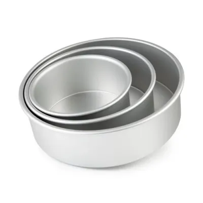 professional round cake pans of different sizes