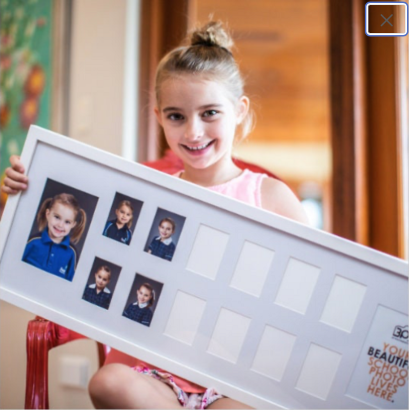 School Years Photo Frame: White