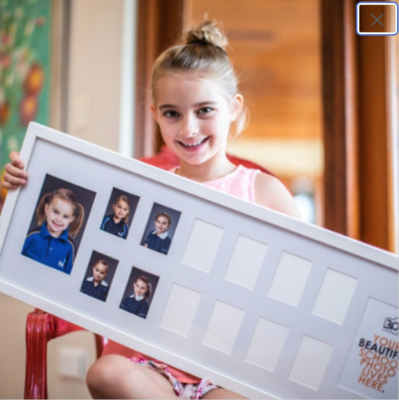 School Years Photo Frame: White