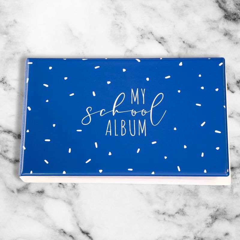 My School Photo Album Blue