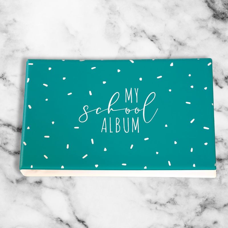 My School Photo Album Teal