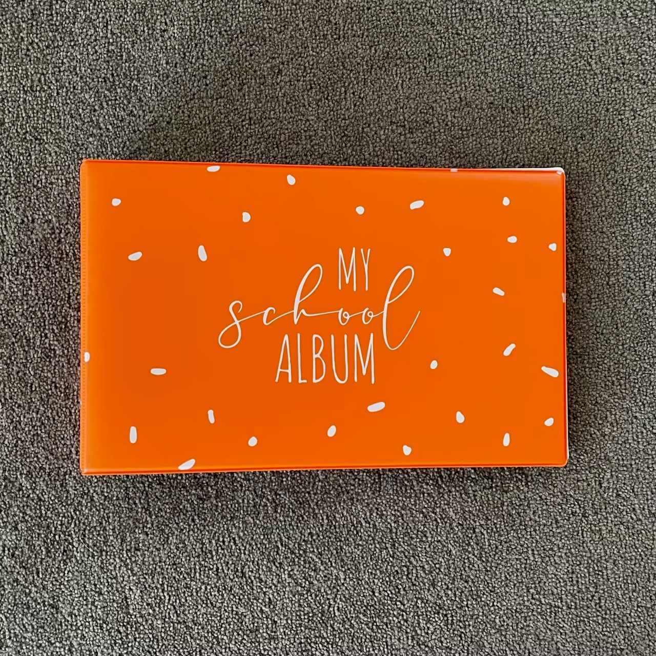 My School Photo Album Orange