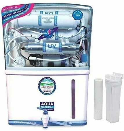 Aqua Grand + 12 RO+UV Water Purifier with TDS Adjuster &amp; Mineral Booster MRP Rs.14,000/-