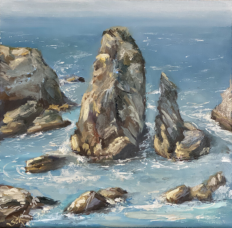 Bild Bretagne Belle-Ile Meer Meerbild 20×20 cm