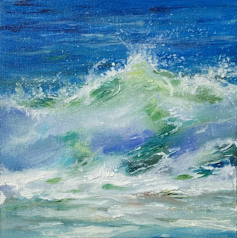 Bild Meer Meerbild mit Welle 15x15 cm