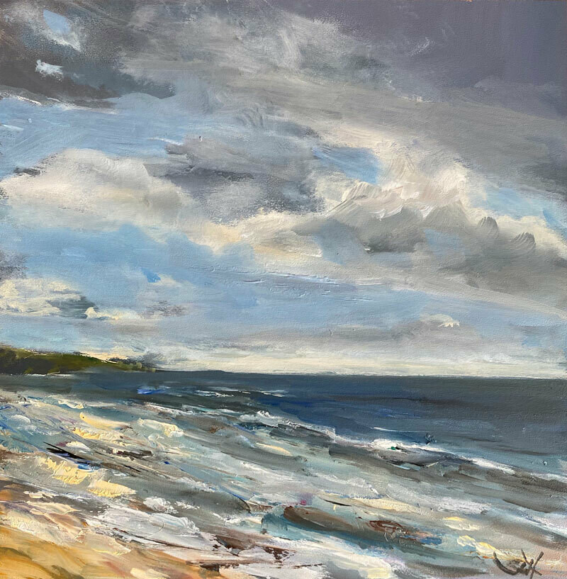 Bild Meer Meerbild mit Strand 20×20 cm