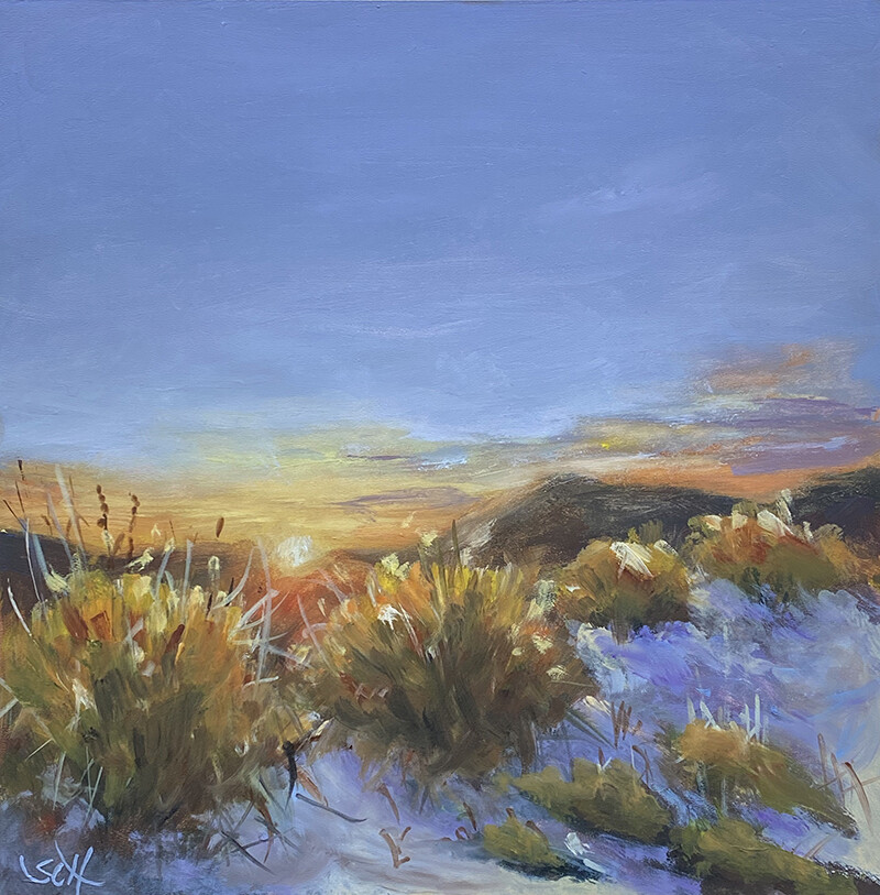 Bild Dünen am Meer Original Meerbild 20×20 cm