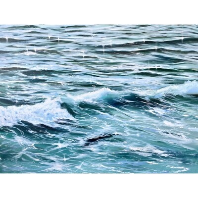 Bild Meerbild Meer mit Wellen 60x80 cm