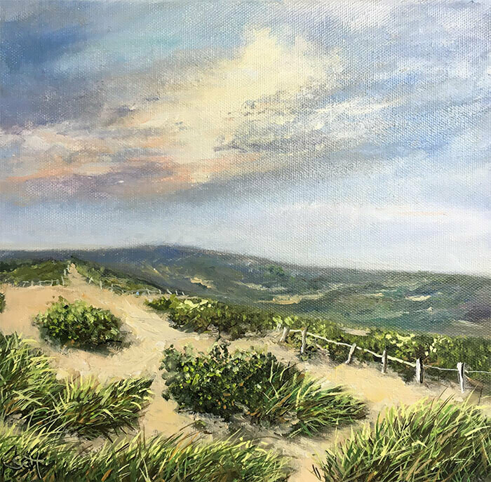 Bild Dünen am Meer  Meerbild 25x25 cm