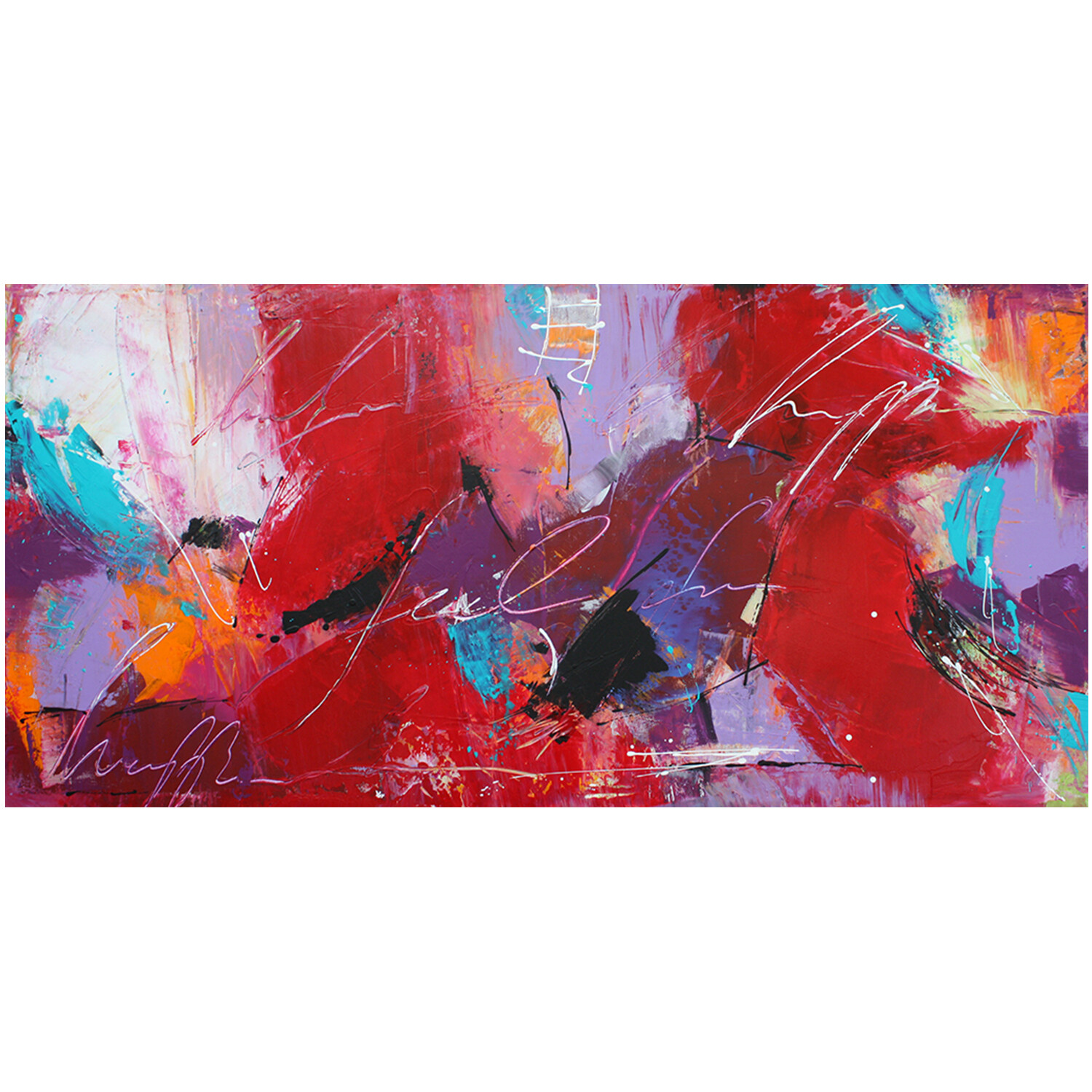 Bild abstrakt 50x100 cm