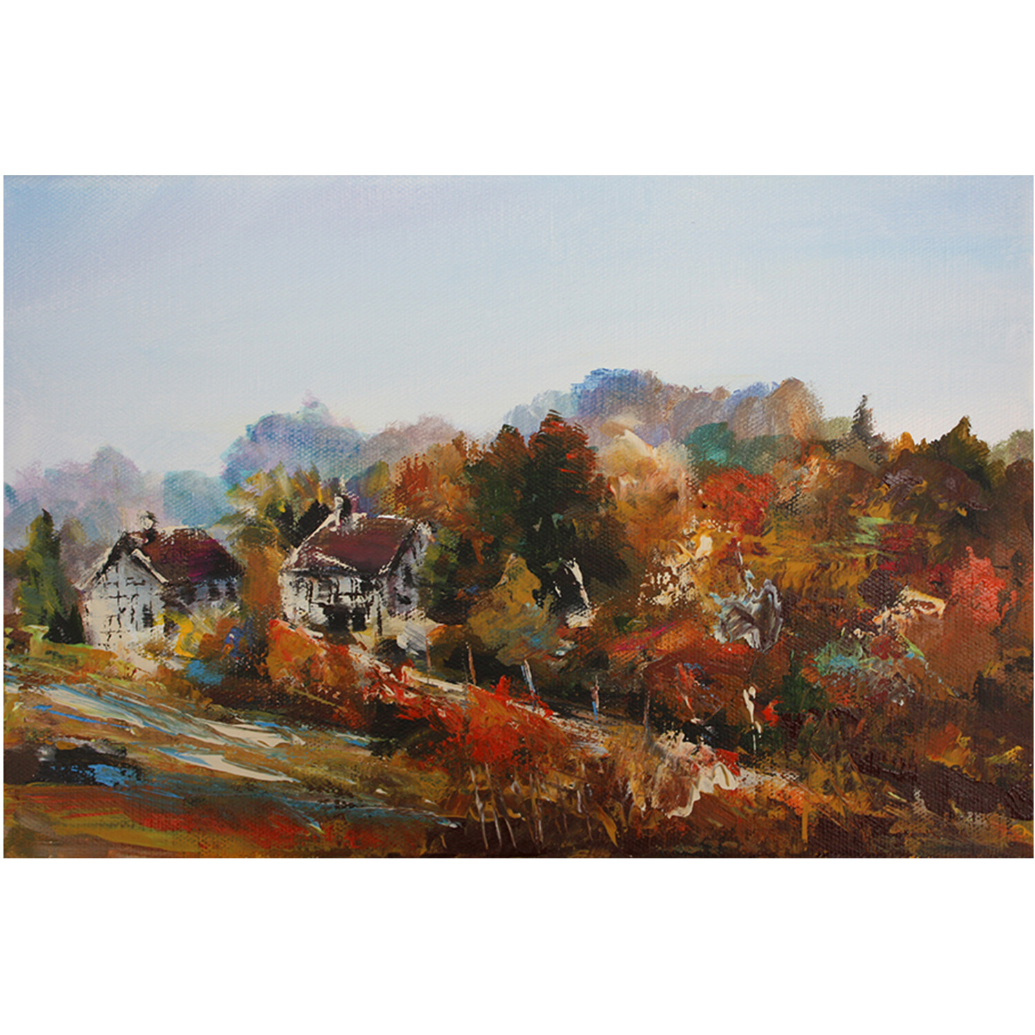 Bild Herbst Landschaft im Herbst 30x20 cm