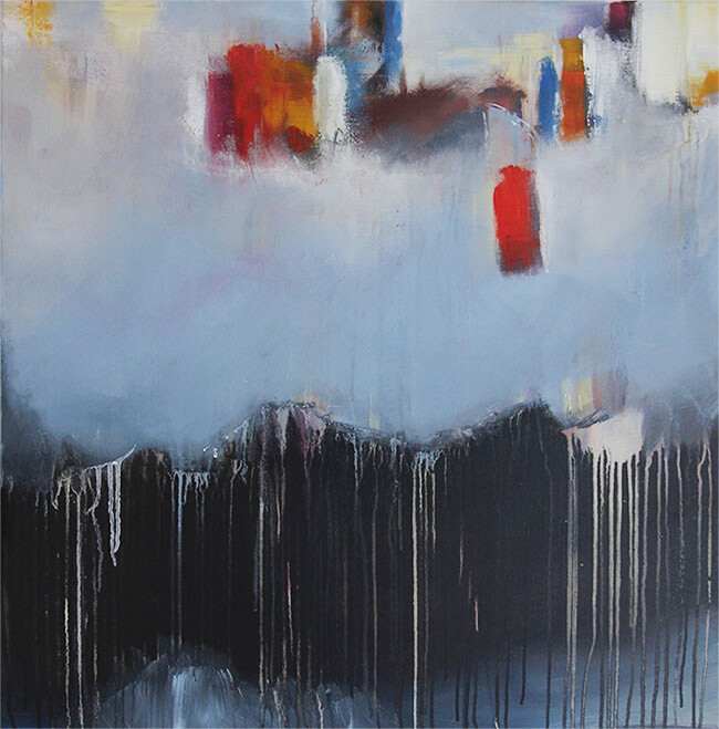 Bild abstrakt 80x80 cm