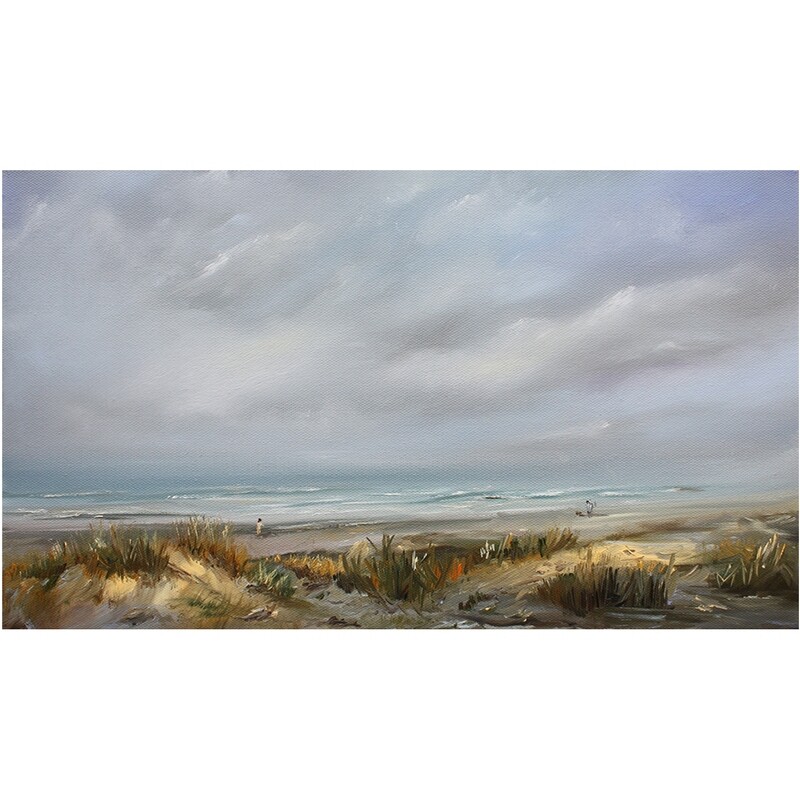Bild Meerbild Meer mit Dünen 41x24 cm Bild Meerbild Meer mit Dünen 41x24 cm