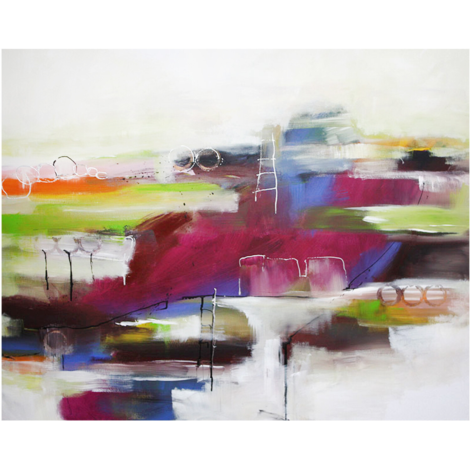 Bild abstrakt 100x80 cm