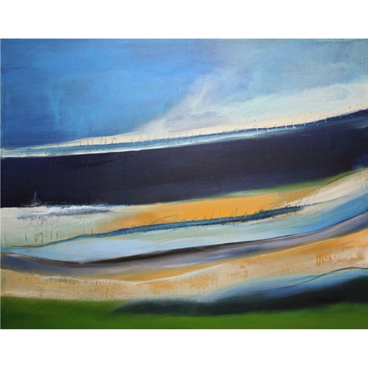 Bild abstrakt Original 100x80 cm