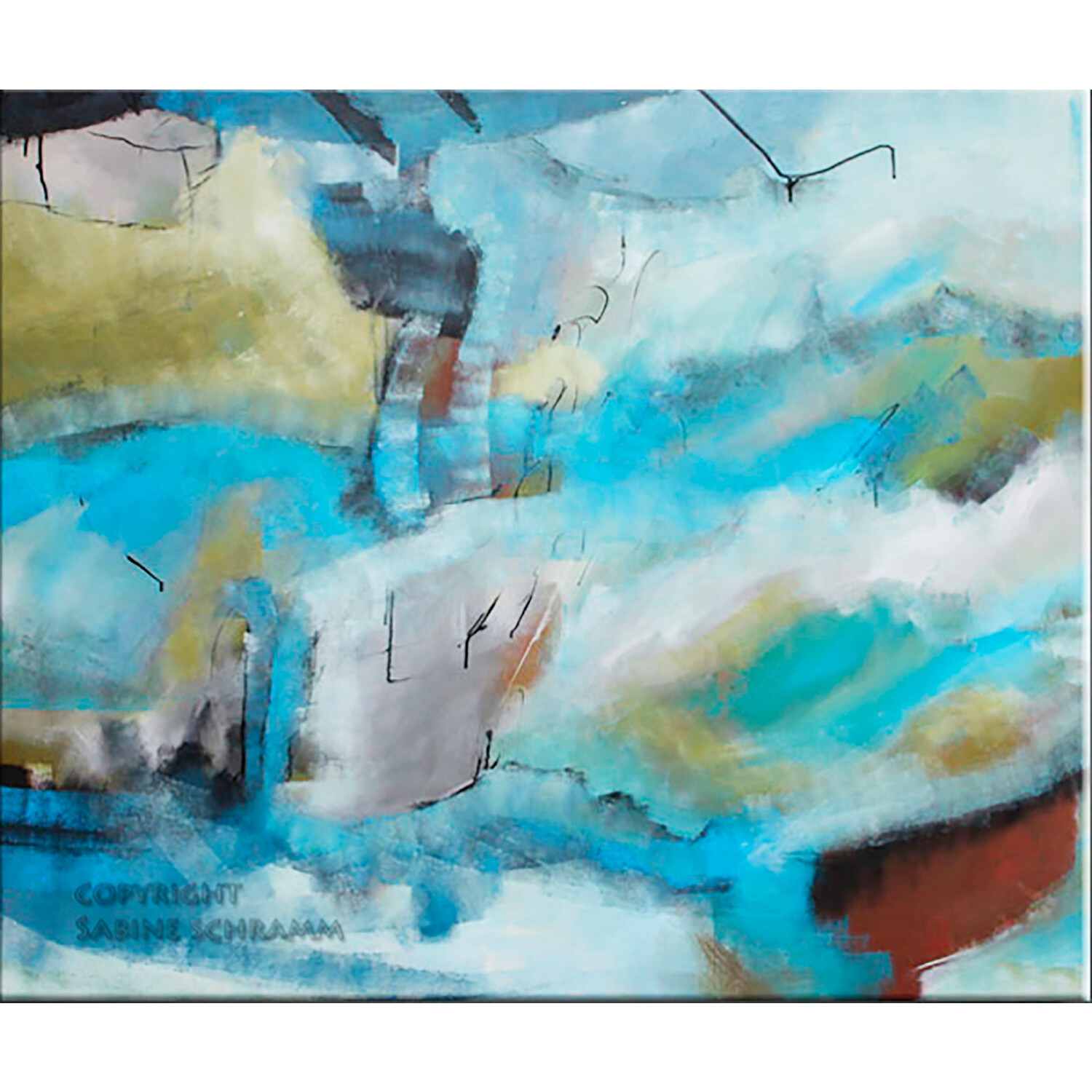 Bild abstrakt 120x100 cm