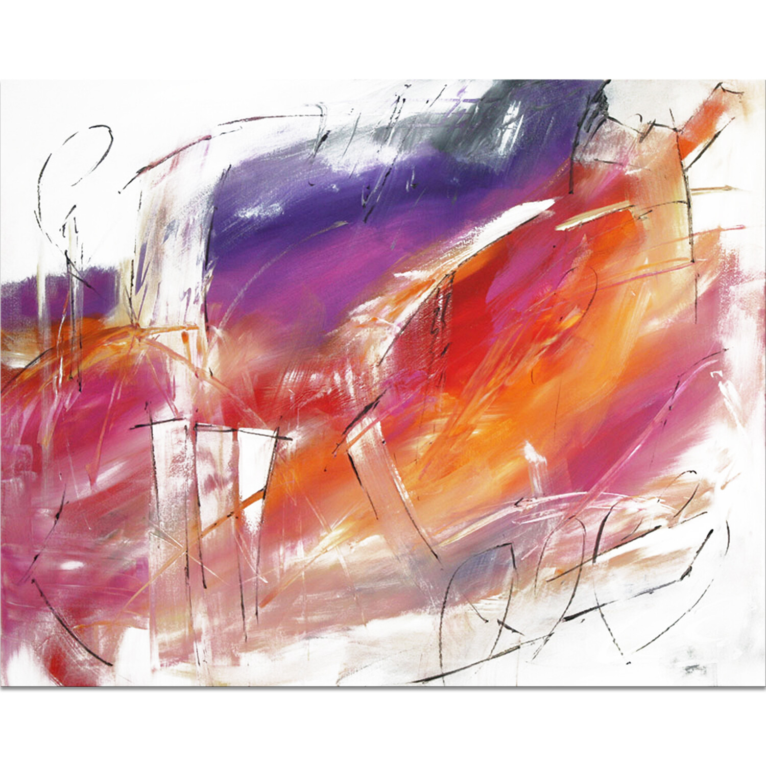 Bild abstrakt Original 100x80 cm