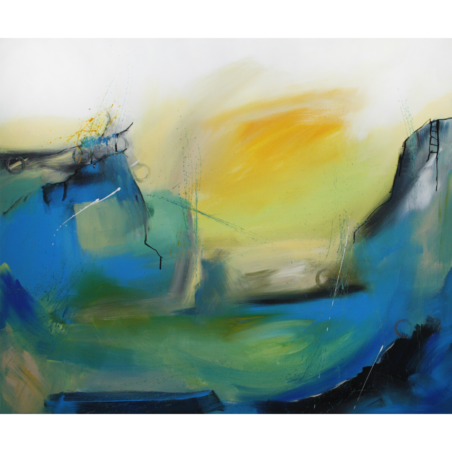 Bild abstrakt 120x100 cm