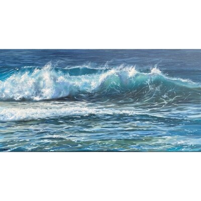 Bild Meerbild Meer mit Wellen 40x80 cm