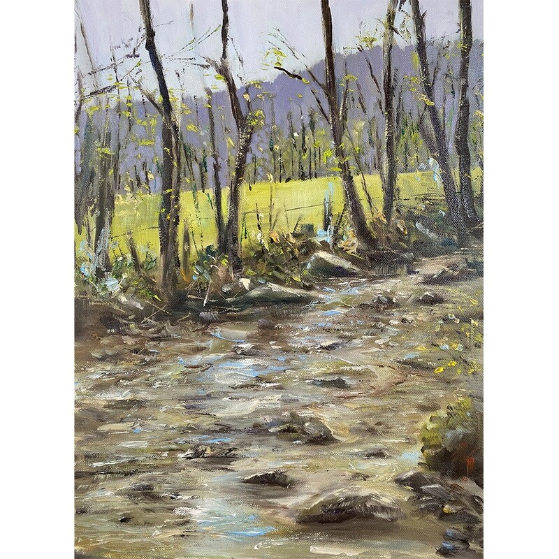 Bild Landschaft mit Fluss Simonskall 30x40 cm Bild Landschaft mit Fluss Simonskall 30x40 cm