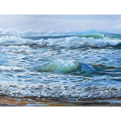 Bild Meerbild Meer mit Wellen und Brandung 60x80 cm