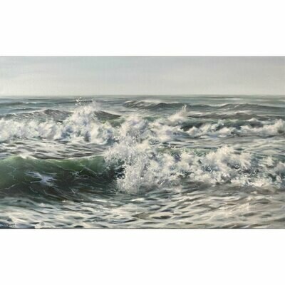 Bild Meerbild Meer mit Wellen 100x60 cm