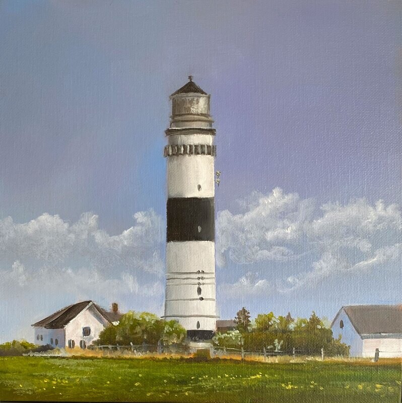 Sylt Leuchtturm Kampen Sylt Leuchtturm Kampen "Langer Christian" Original Bild 25x25 cm