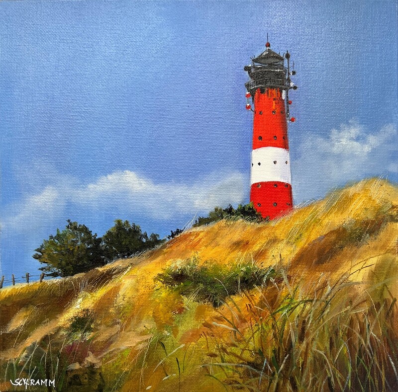 Sylt Leuchtturm Original Bild 25x25 cm Sylt Leuchtturm Original Bild 25x25 cm