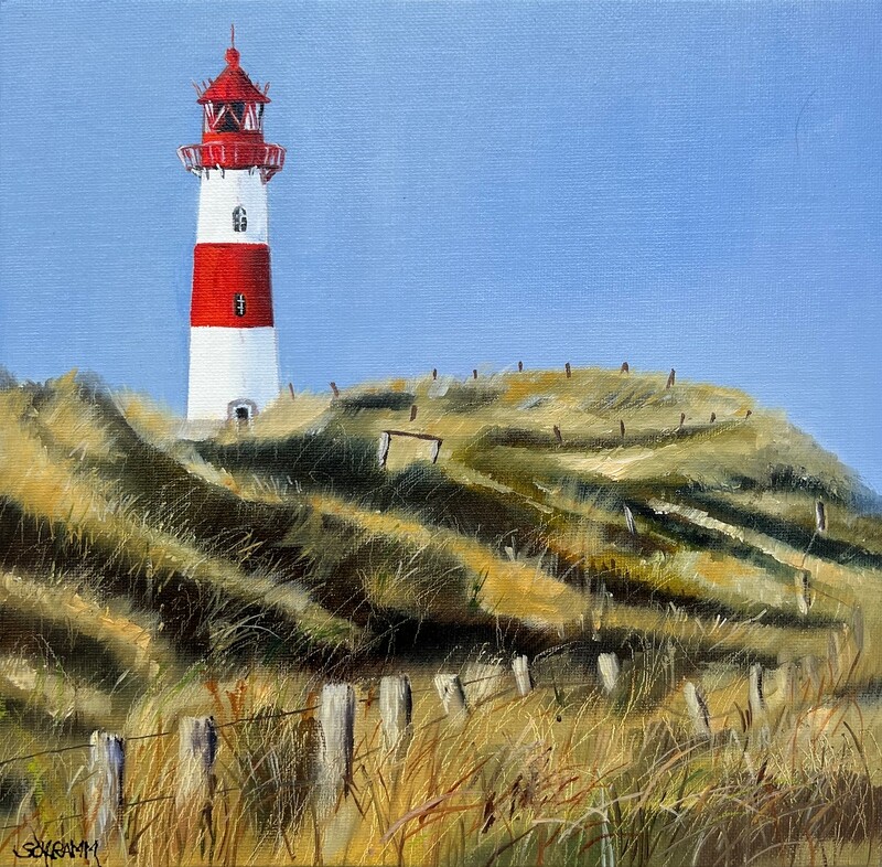 Sylt Leuchtturm Original Bild 25x25 cm Sylt Leuchtturm Original Bild 25x25 cm