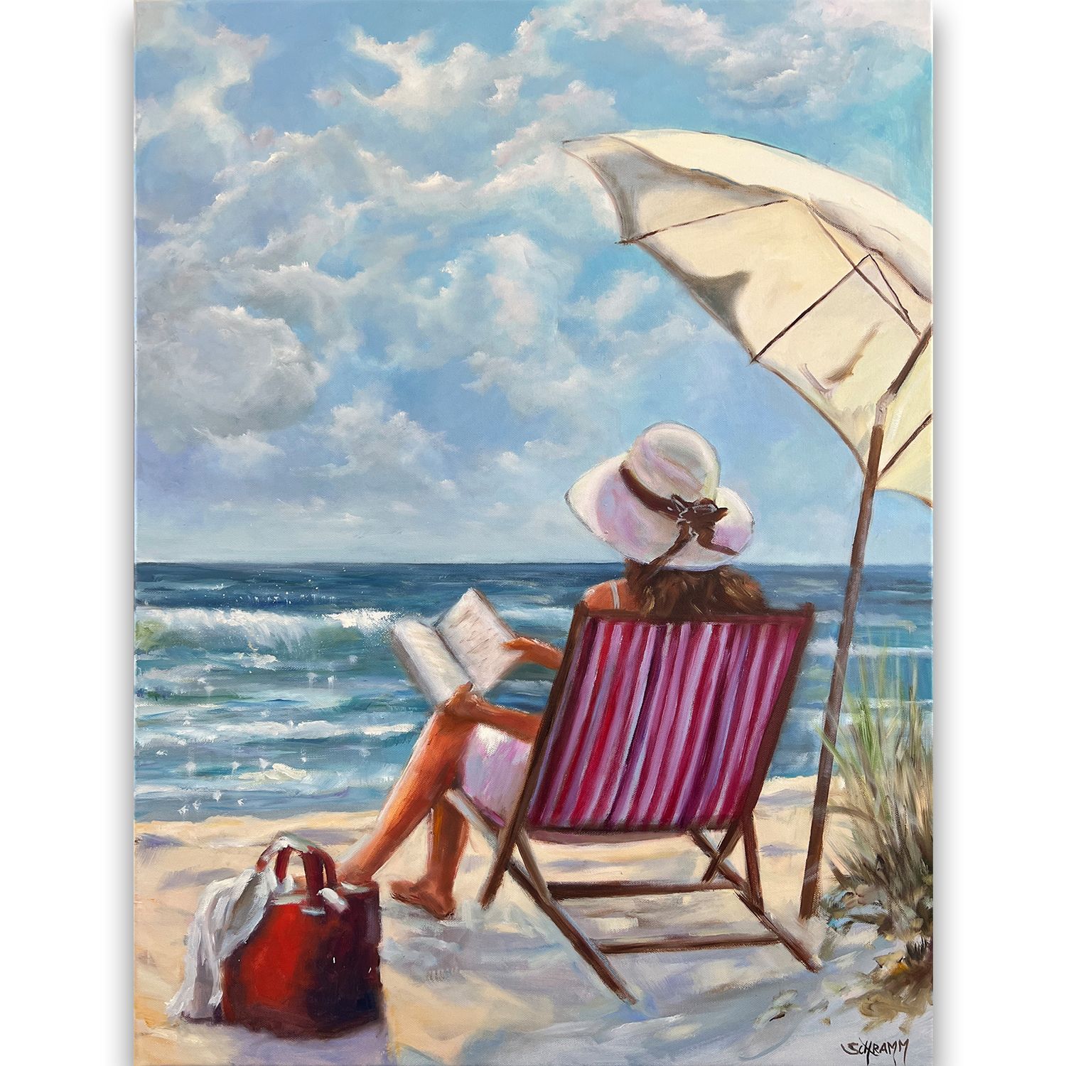 Meerbild "Seitenweise Sommer"  Original Gemälde 60x80 cm