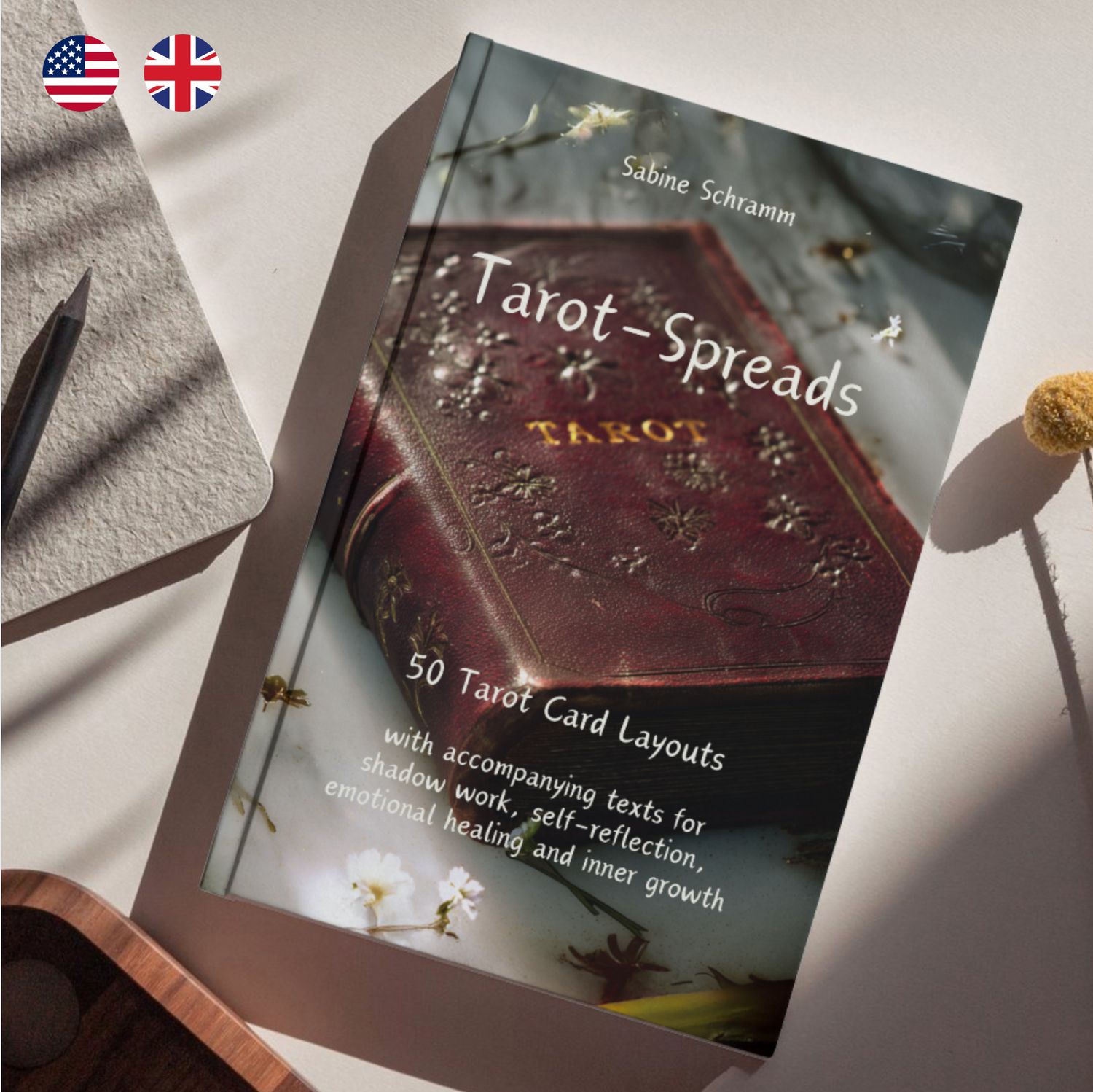 Tarot-Spreads - 50 Card Layouts with accompanying texts for shadow work, self-reflection, emotional healing and inner growth