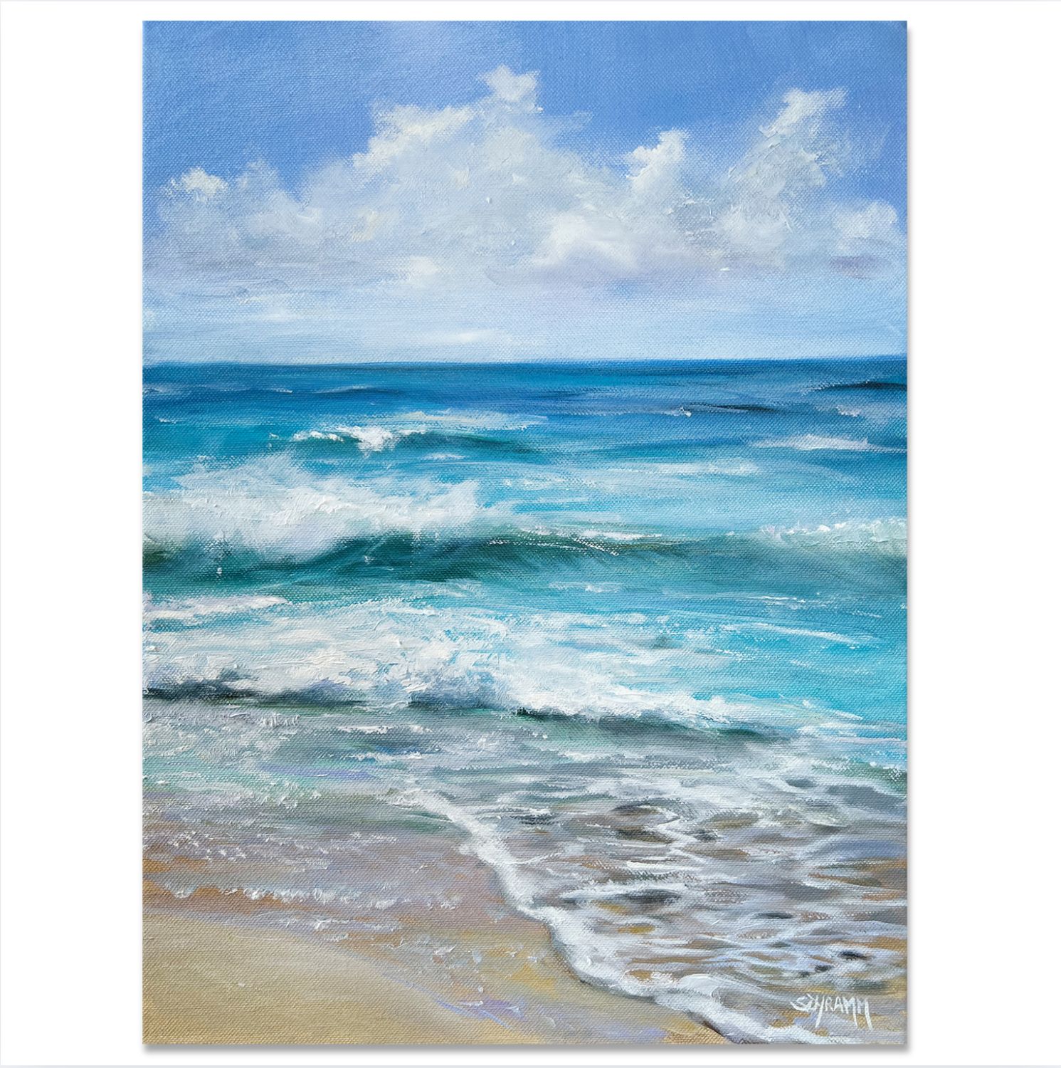 Meerbild "Seelenstrand"  Original Gemälde 30x40 cm