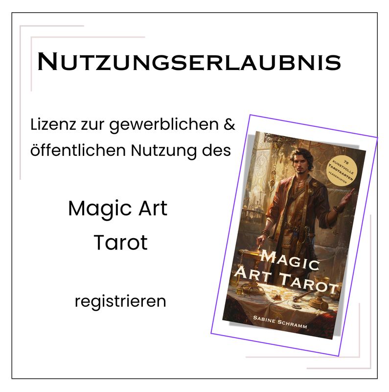 Tarot Nutzungserlaubnis „Magic ArtTarot“ Kartendeck Tarot Nutzungserlaubnis „Magic ArtTarot“ Kartendeck