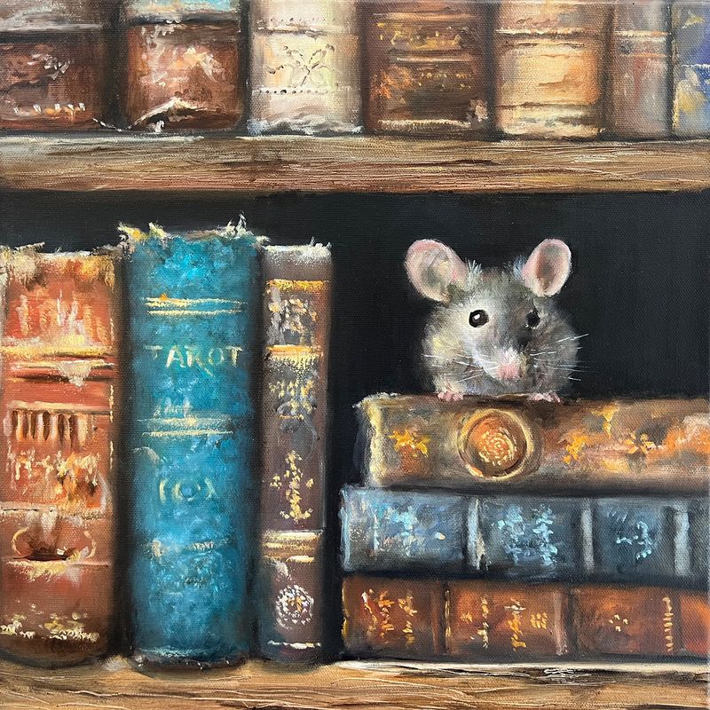 "Zwischen den Zeilen I" Original Gemälde 36x36 cm