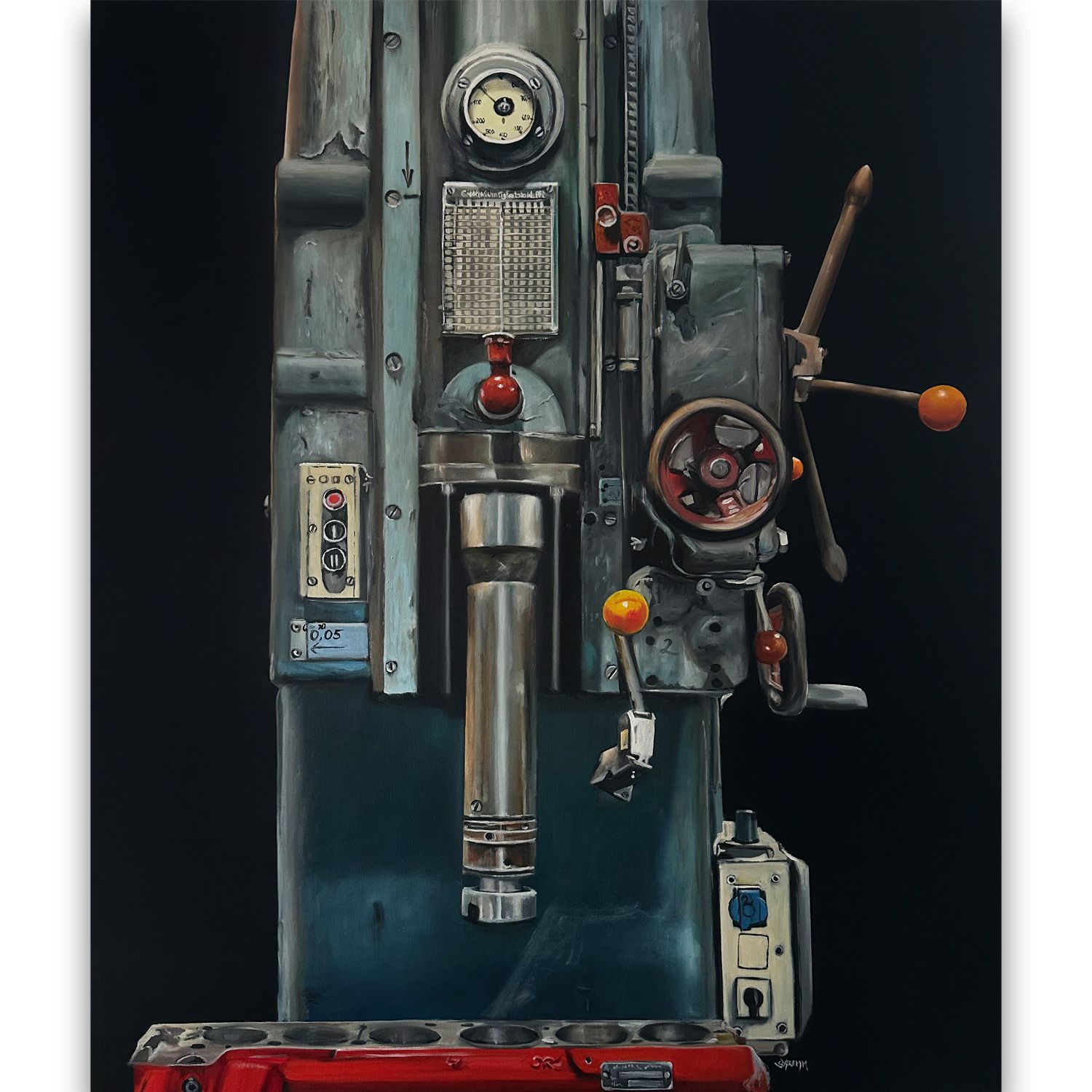 Honmaschine Industriebild Original 100x120 cm Honmaschine Industriebild Original 100x120 cm