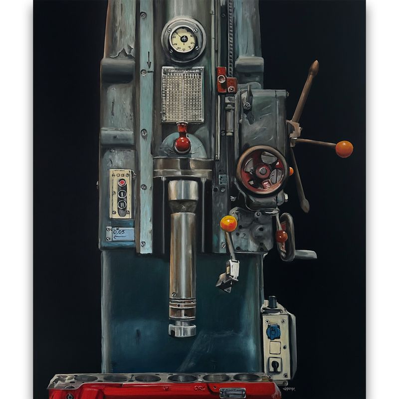 Honmaschine Industriebild Original 100x120 cm Honmaschine Industriebild Original 100x120 cm