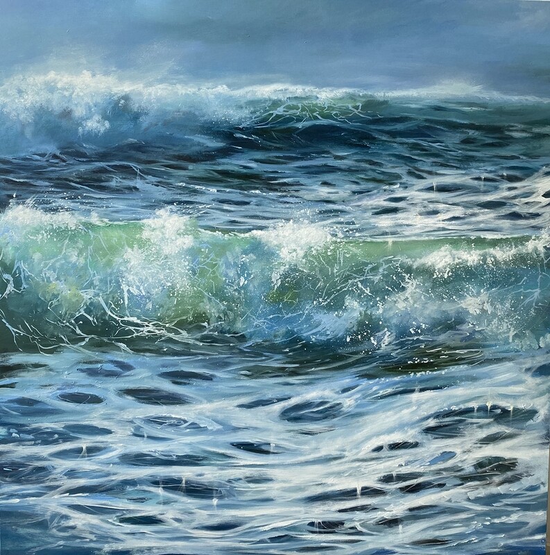 Bild Meerbild Meer Wellen 70x70 cm