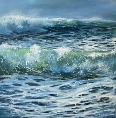 Bild Meerbild Meer Wellen 70x70 cm