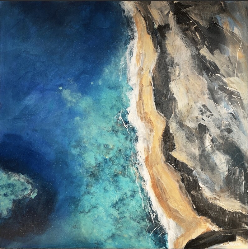 Bild abstrakt 70×70 cm mit Kunstharzveredelung Bild abstrakt 70×70 cm mit Kunstharzveredelung