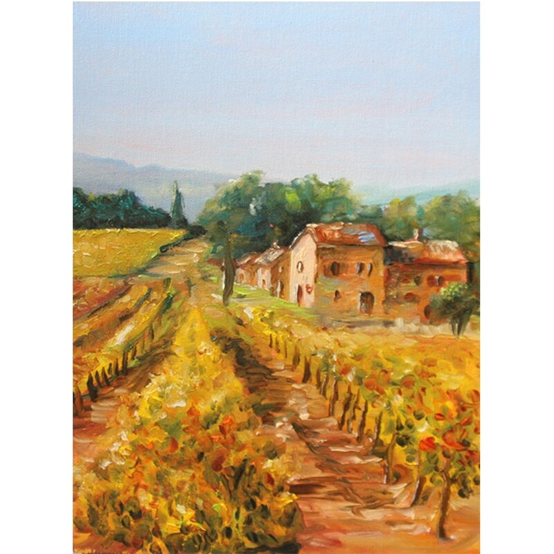 Bild Toskana Italien Landschaft 18×24 cm