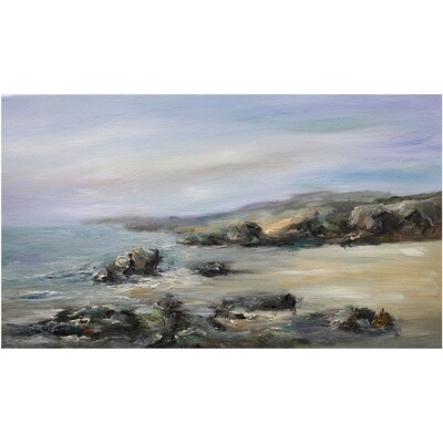 Bild Meerbild Meer mit Strand Bretagne 41x24 cm Bild Meerbild Meer mit Strand Bretagne 41x24 cm