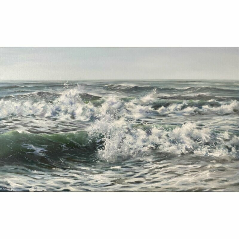 Bild Meerbild Meer mit Wellen 100x60 cm Bild Meerbild Meer mit Wellen 100x60 cm