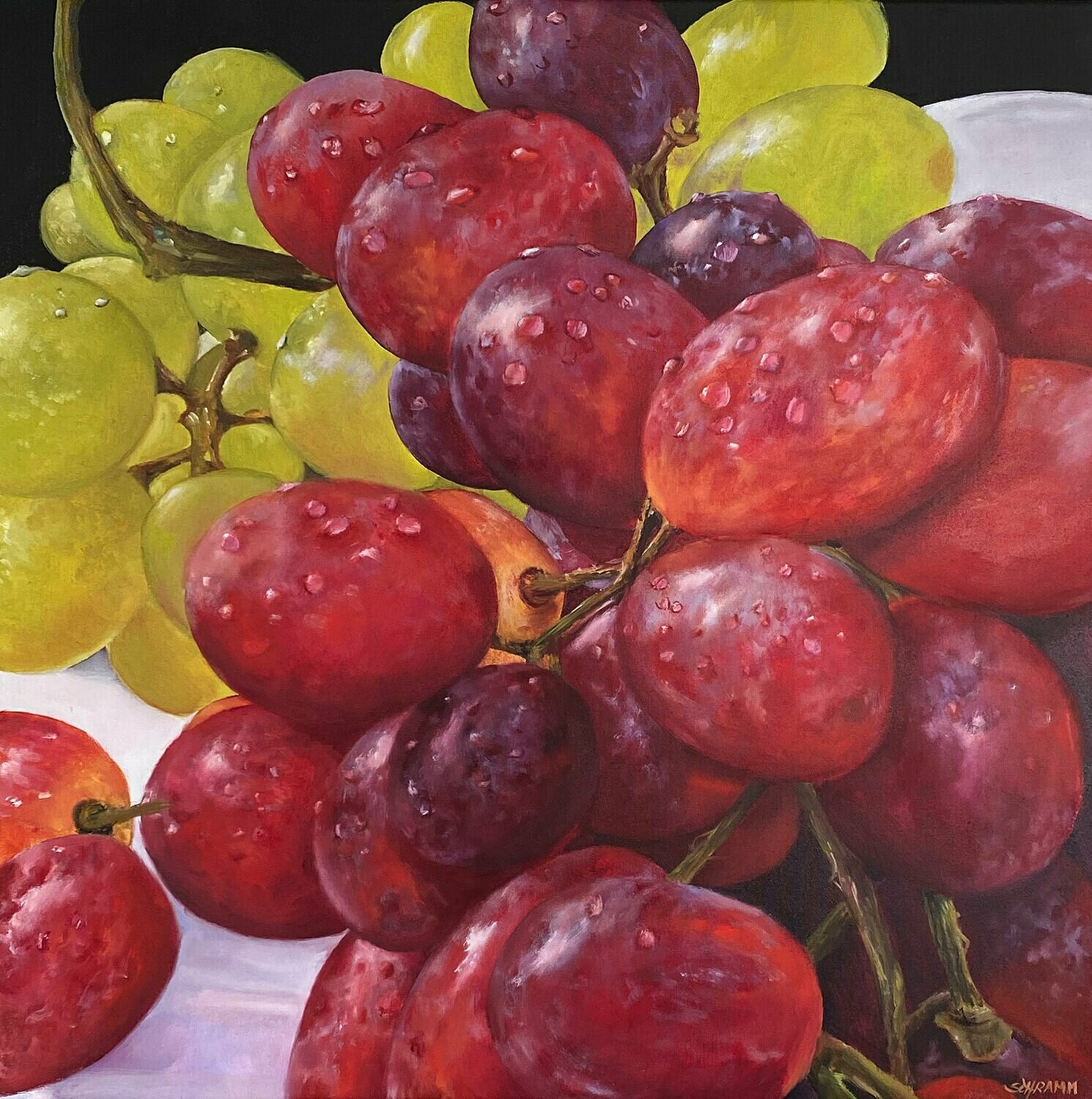 Bild Trauben II Original 50x50 cm