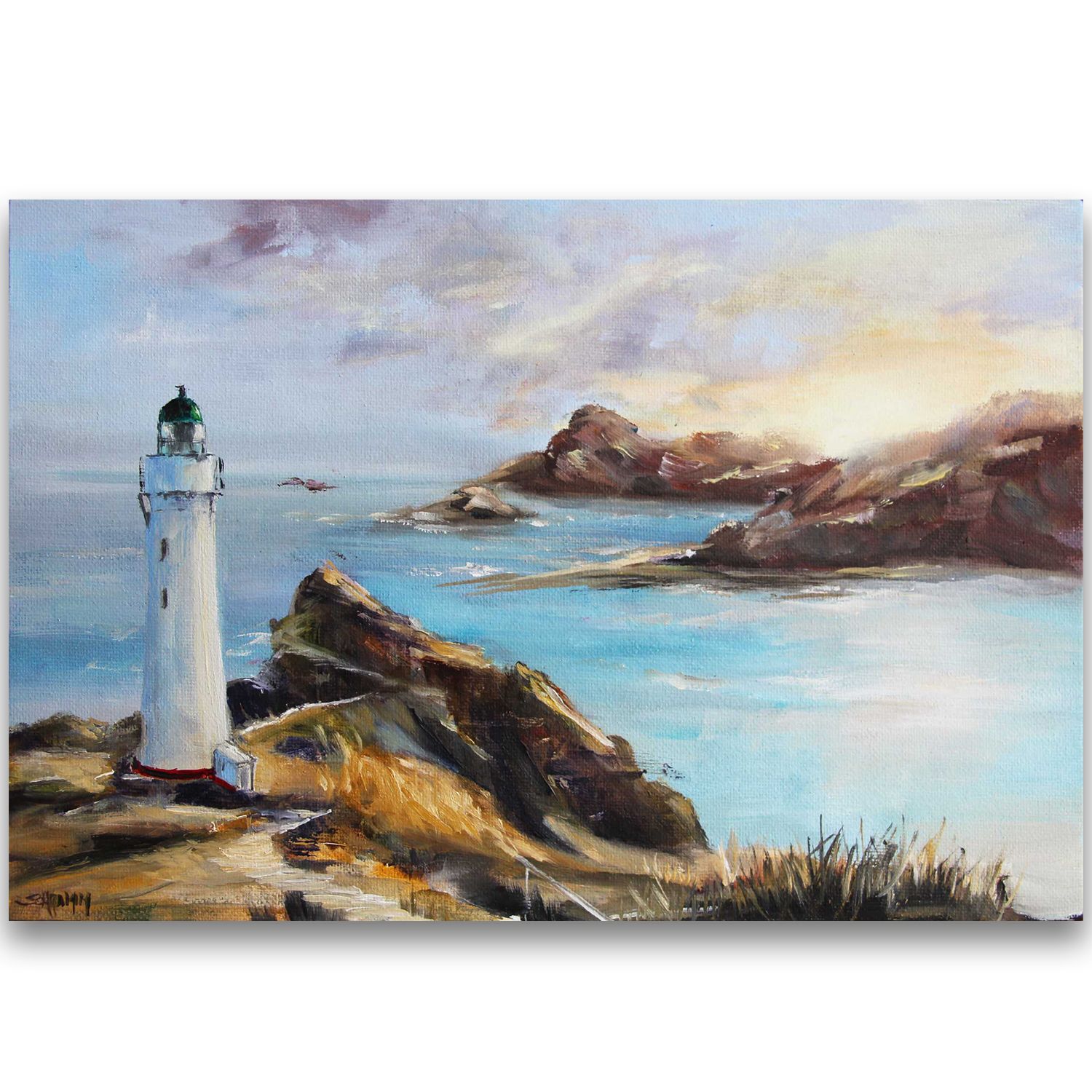 Leuchtturm Original Bild im Holzrahmen 30x20 cm Leuchtturm Original Bild im Holzrahmen 30x20 cm