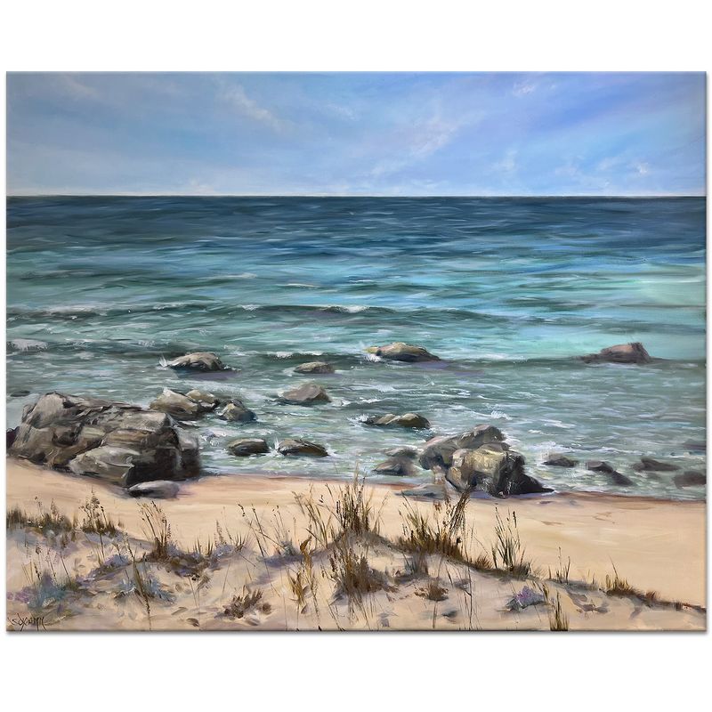 Meerbild Bretagne Atlantik  Original Gemälde 100x80 cm